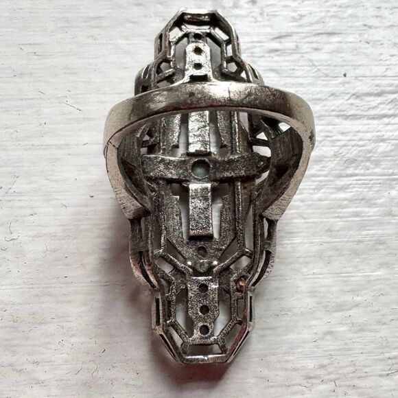 SUNAHARA MALIBU Alchemy Ring Silver White Blue Women’s Size 8 - Picture 6 of 6